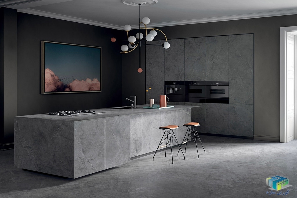 اجرای سرامیک و پرسلان کابینت اشپزخانه