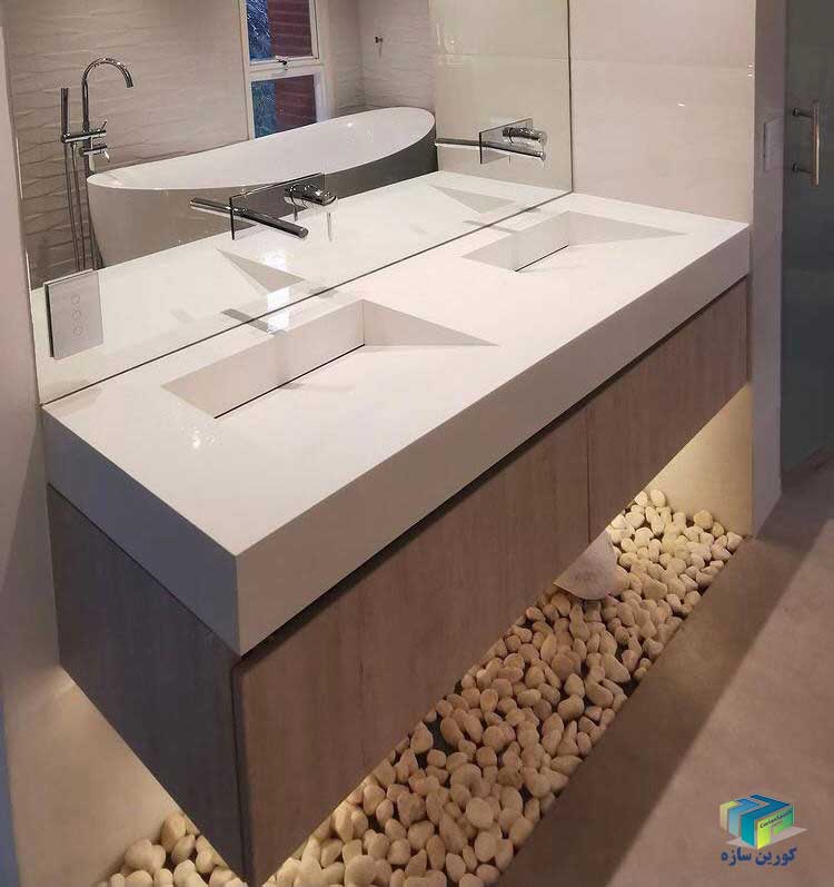 روشویی شیبدار