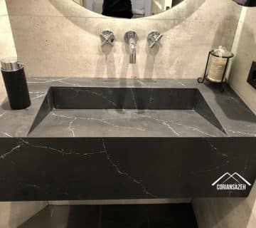 روشویی شیبدار مارمونایت