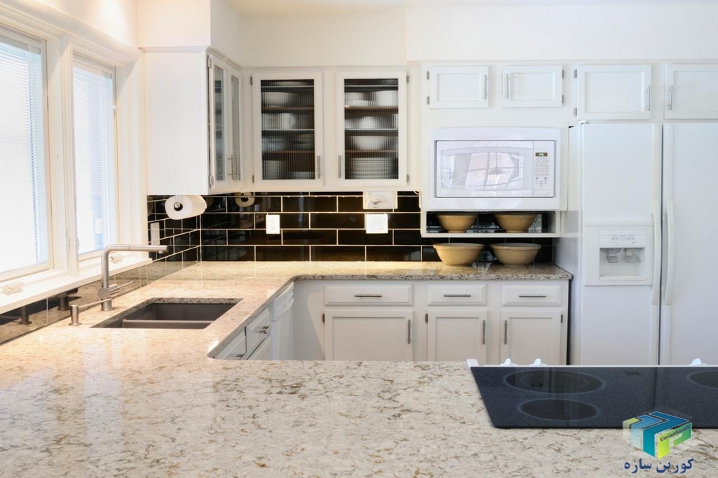 انواع متریال های در طراحی صفحه ی کابینت اشپزخانه
