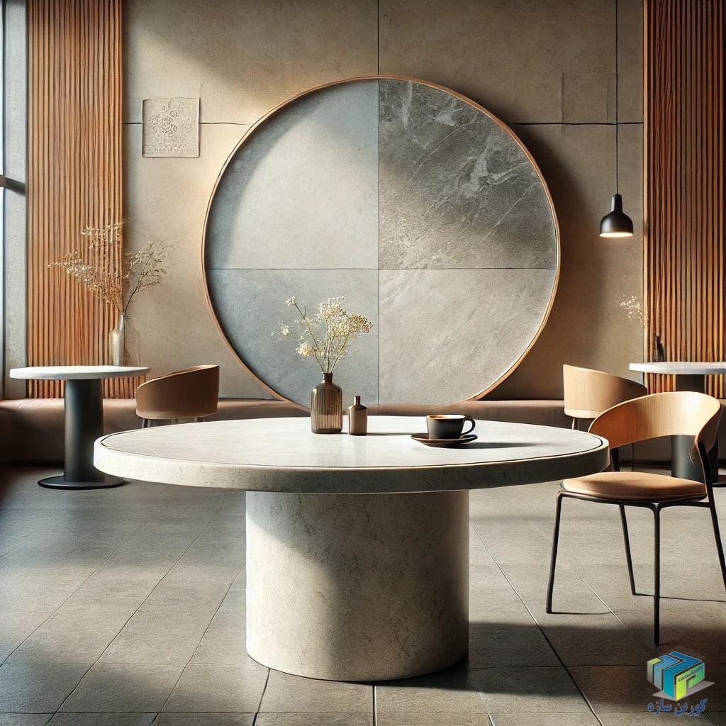 ابعاد استاندارد سنگ میز کافی شاپ