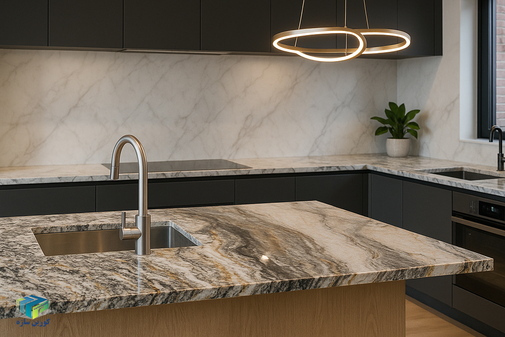 مزایا و معایب صفحه  رویه کابینت سنگ طبیعی