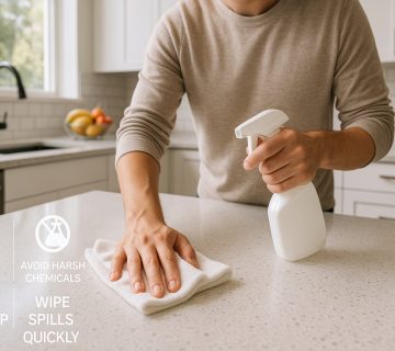 نگهداری از سنگ‌ کوارتز