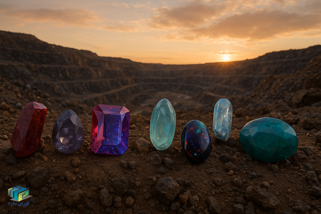 ۱۰ سنگ قیمتی کمیاب در جهان