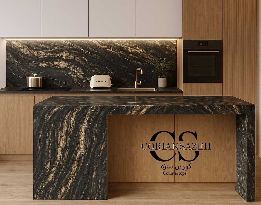 سنگ گرانیت کابینت آشپزخانه