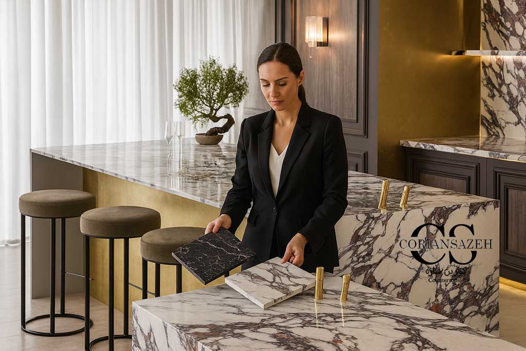 مقایسه سنگ گرانیت و مرمر برای صفحه کابینت