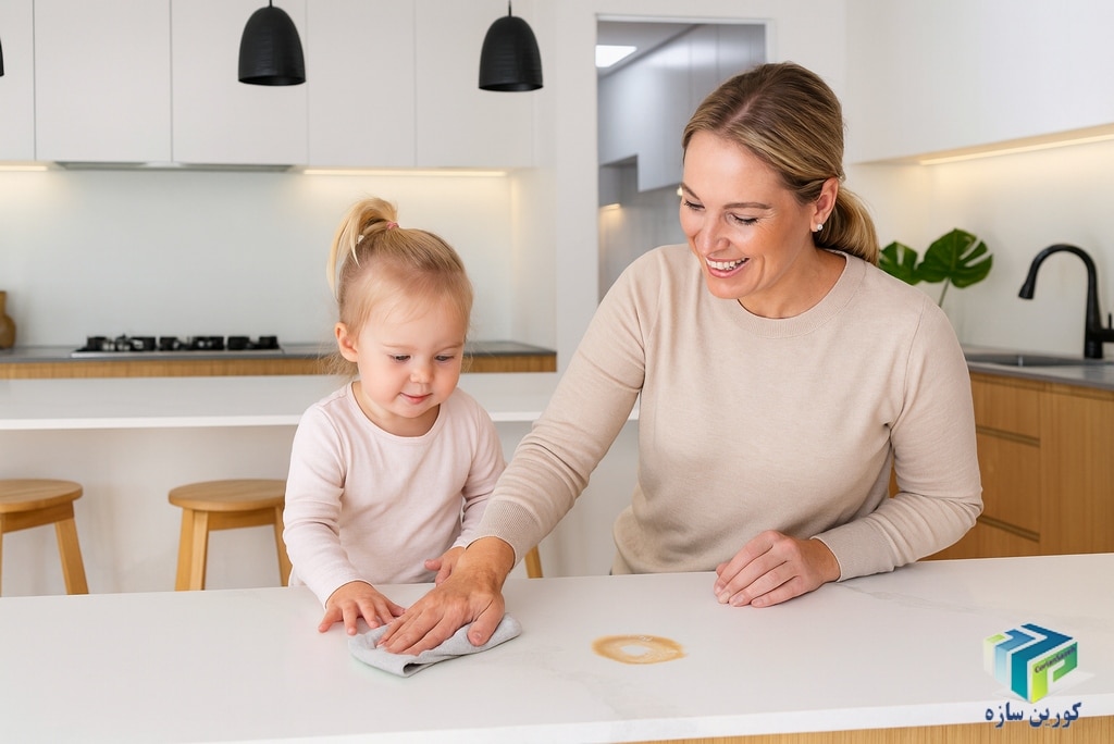 نگهداری از سنگ صفحه کابینت